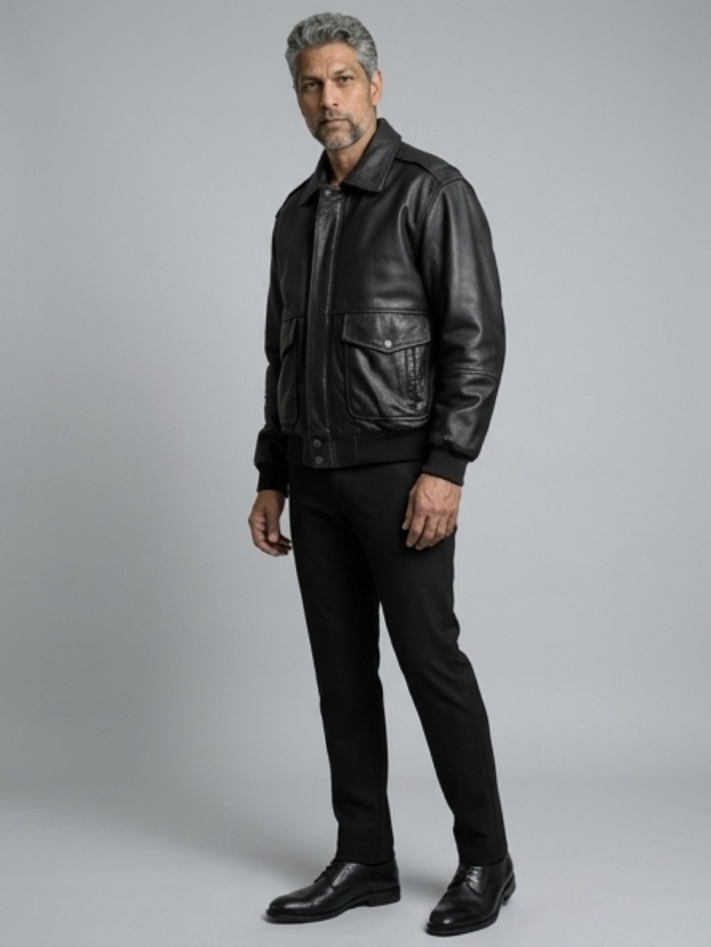 Black Leather Coat